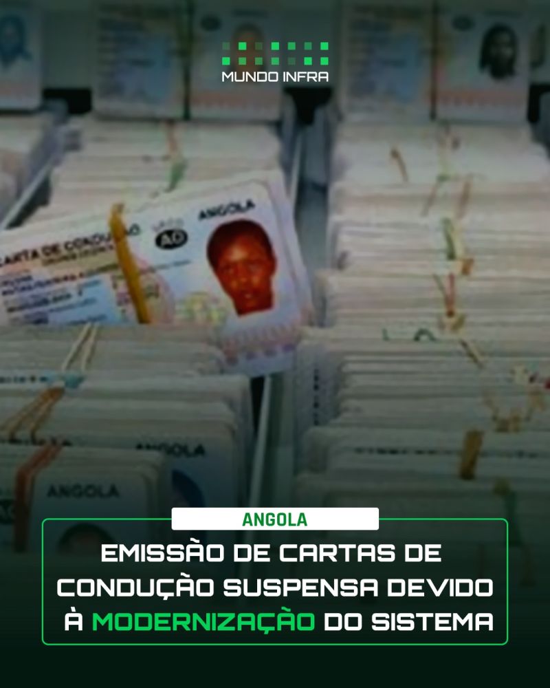 Emissão de Cartas de Condução Suspensa Devido à Modernização da Sistema